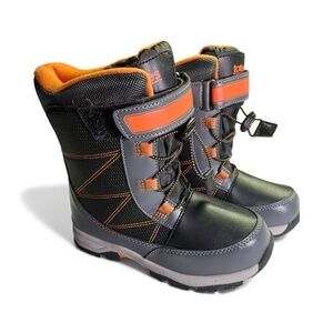 Totes New Little Kids 13 Black and Orange Winter Insulated Boots